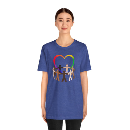 Love Rainbow Heart Premium Unisex T-shirt