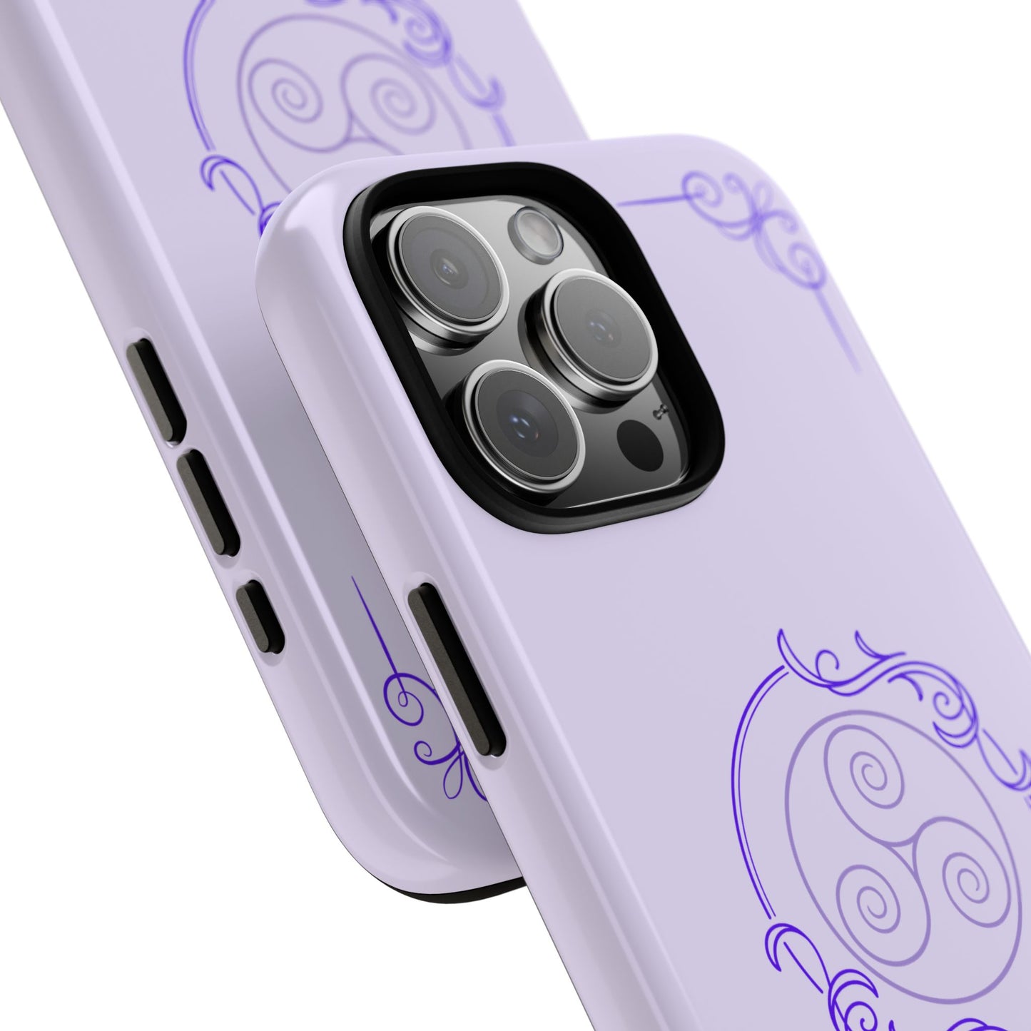 Tough Phone Cases - Purple Elegance for Multiple Models