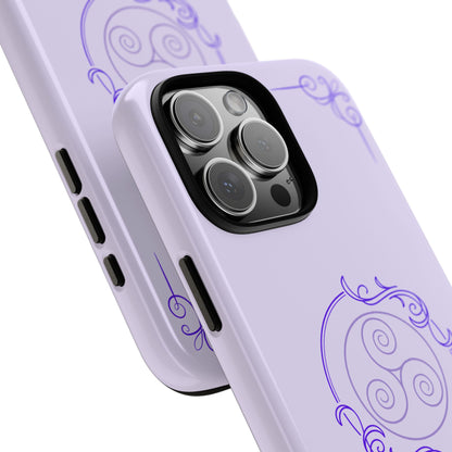 Tough Phone Cases - Purple Elegance for Multiple Models