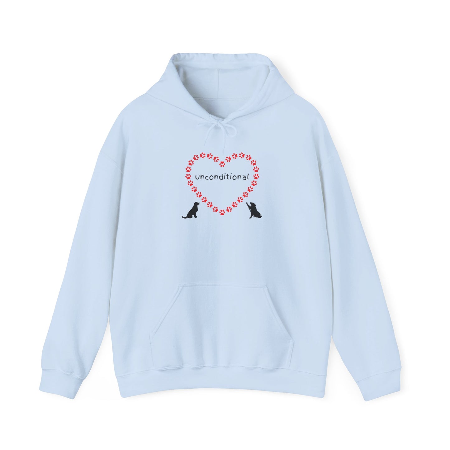 Unconditional Love Paw Print Unisex Hoodie