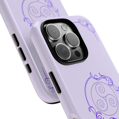 Tough Phone Cases - Purple Elegance for Multiple Models