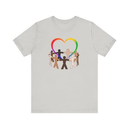 Love Rainbow Heart Premium Unisex T-shirt