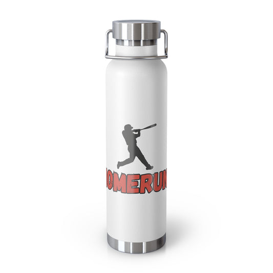 Baseball Theme - Copper Vacuum Insulated Water Bottle, 22 oz