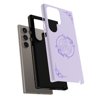 Tough Phone Cases - Purple Elegance for Multiple Models