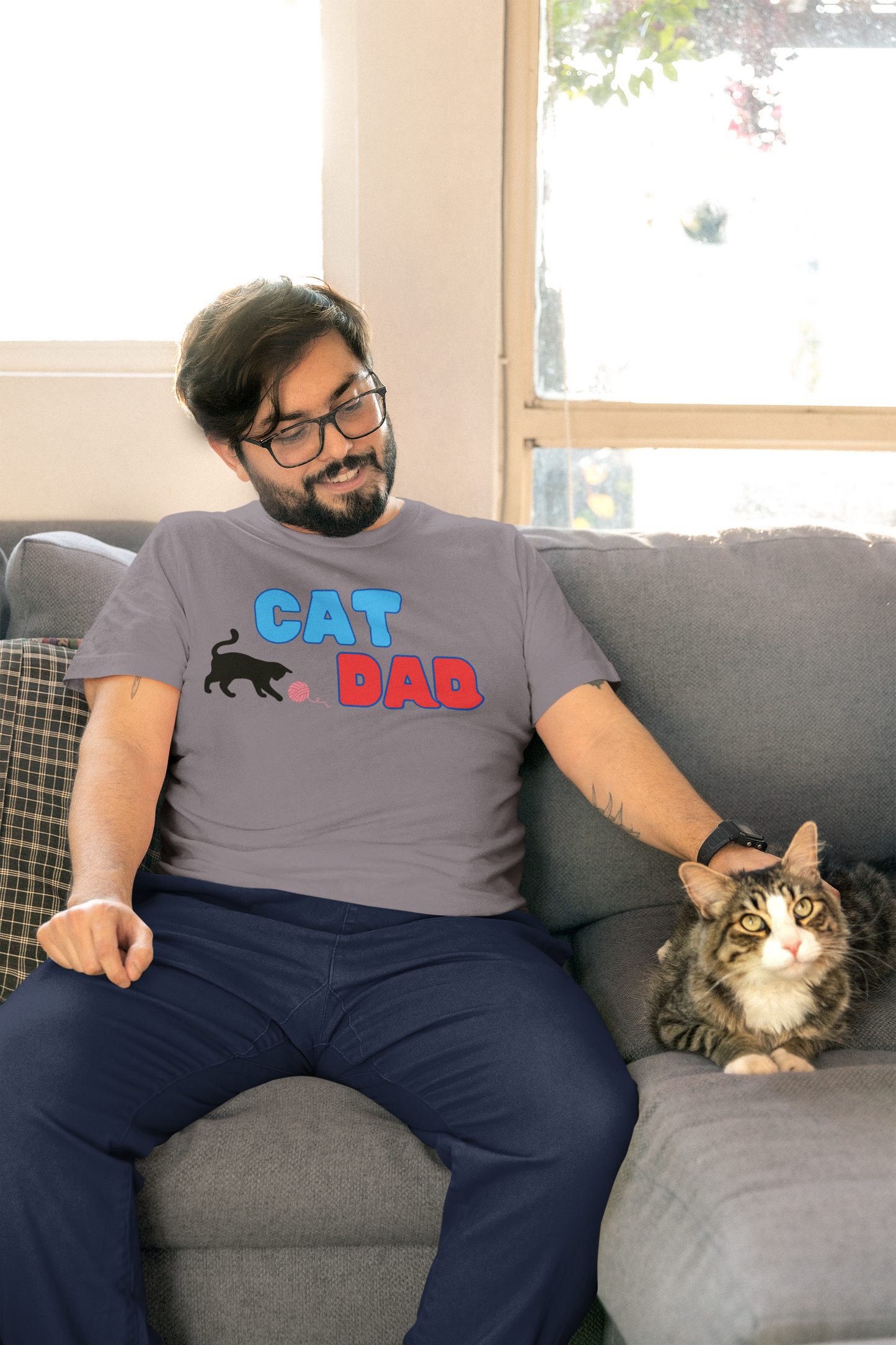 Cat Dad Premium Unisex T-Shirt