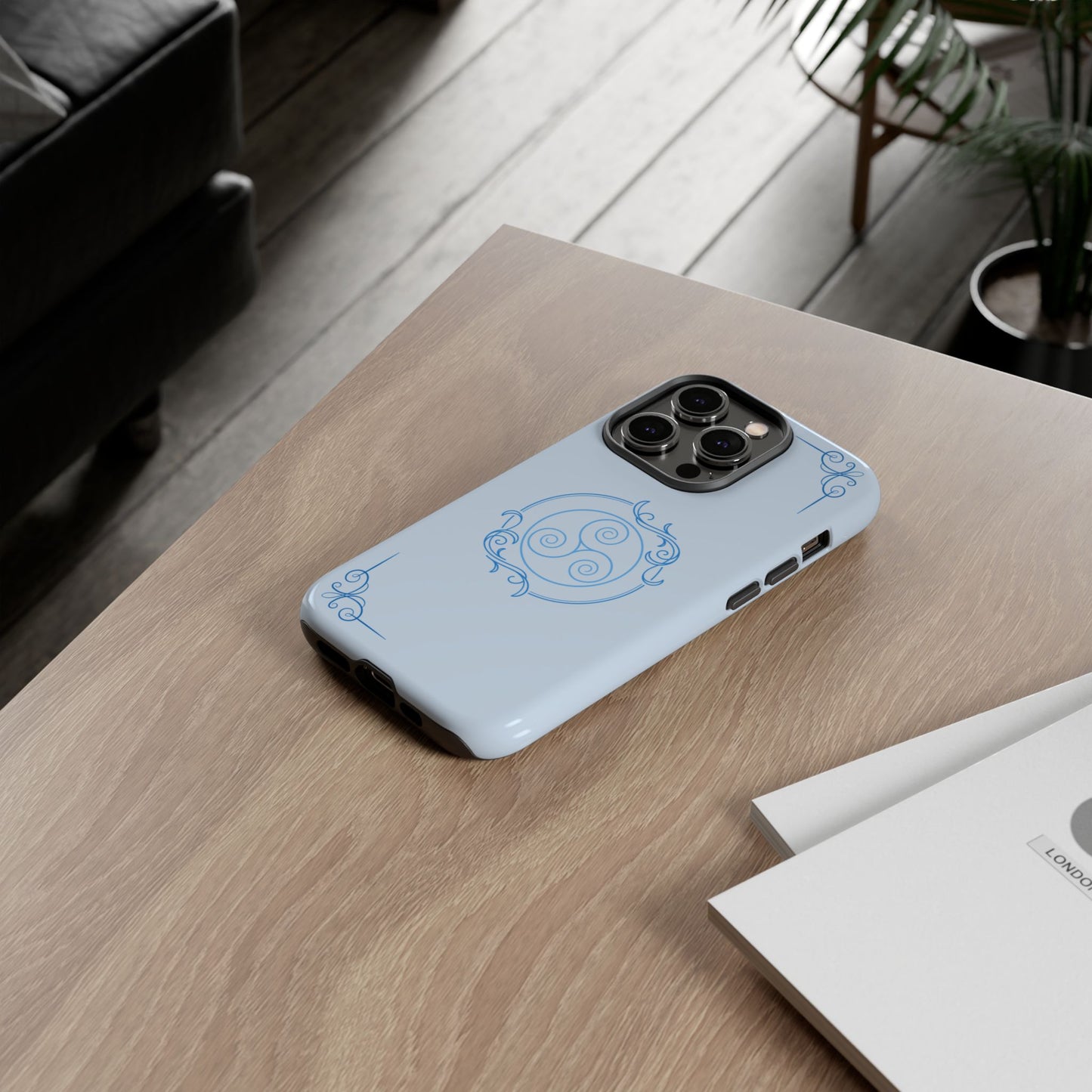 Tough Phone Case - Teal Elegance (Check for brand/model)