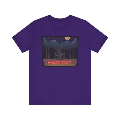 Adult Halloween Where Wolf Unisex T-shirt
