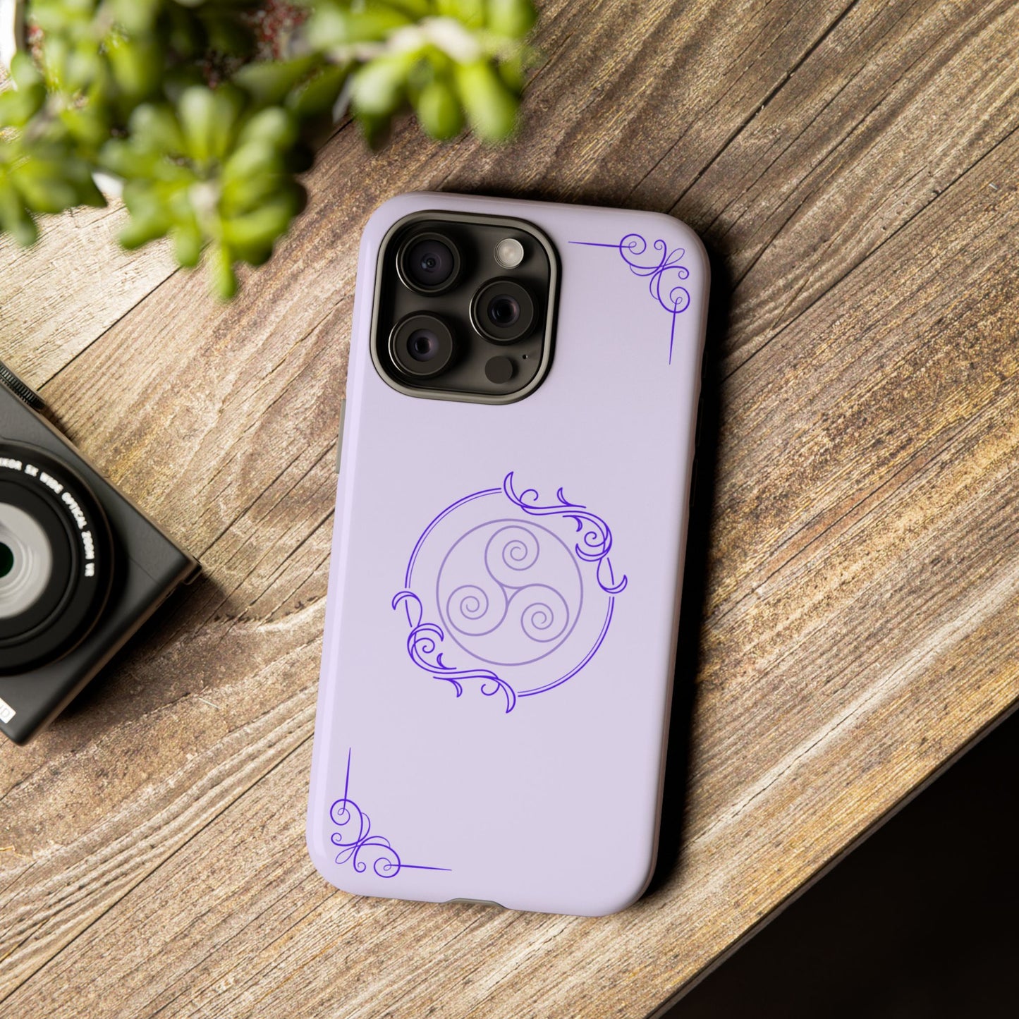 Tough Phone Cases - Purple Elegance for Multiple Models