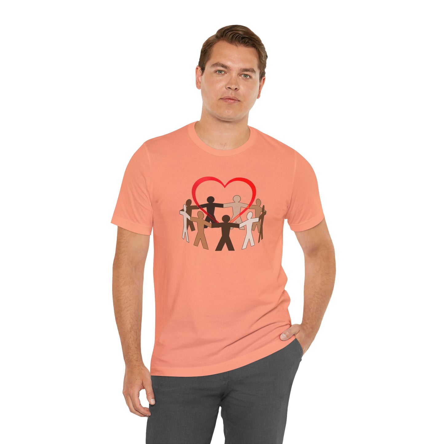 Love Red Heart Premium Unisex T-shirt