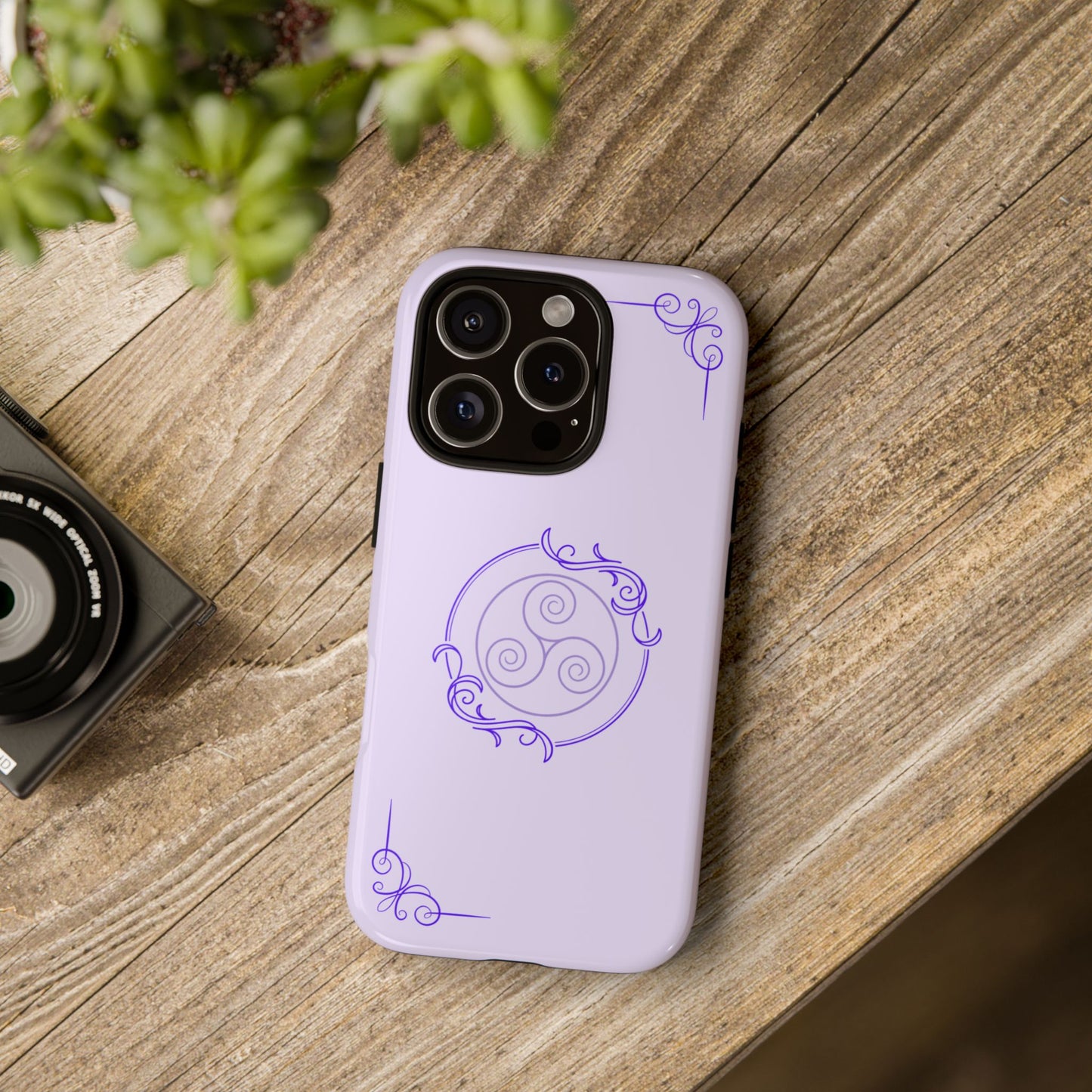 Tough Phone Cases - Purple Elegance for Multiple Models