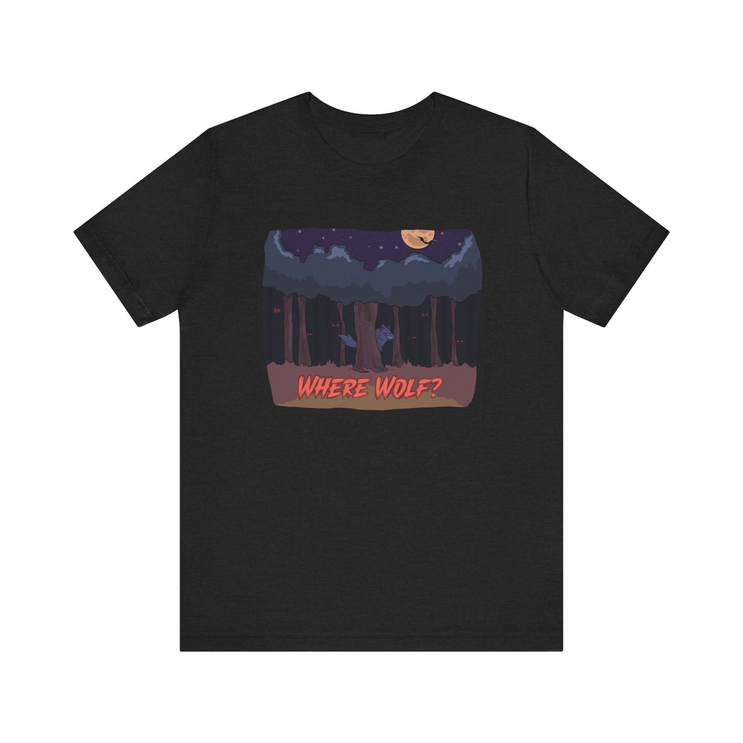 Adult Halloween Where Wolf Unisex T-shirt