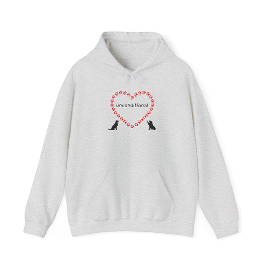 Unconditional Love Paw Print Unisex Hoodie