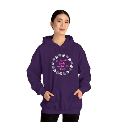 My Fav Family Member Has Paws Unisex Hoodie