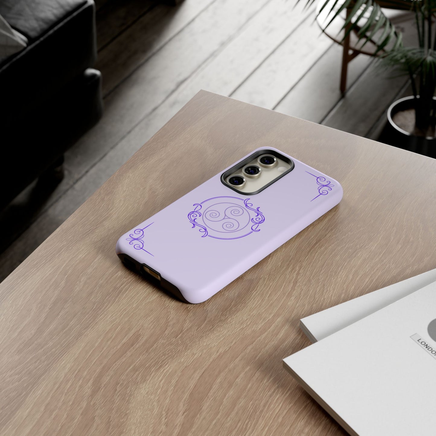 Tough Phone Cases - Purple Elegance for Multiple Models