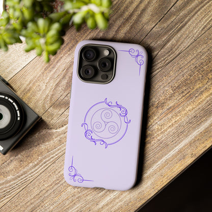 Tough Phone Cases - Purple Elegance for Multiple Models