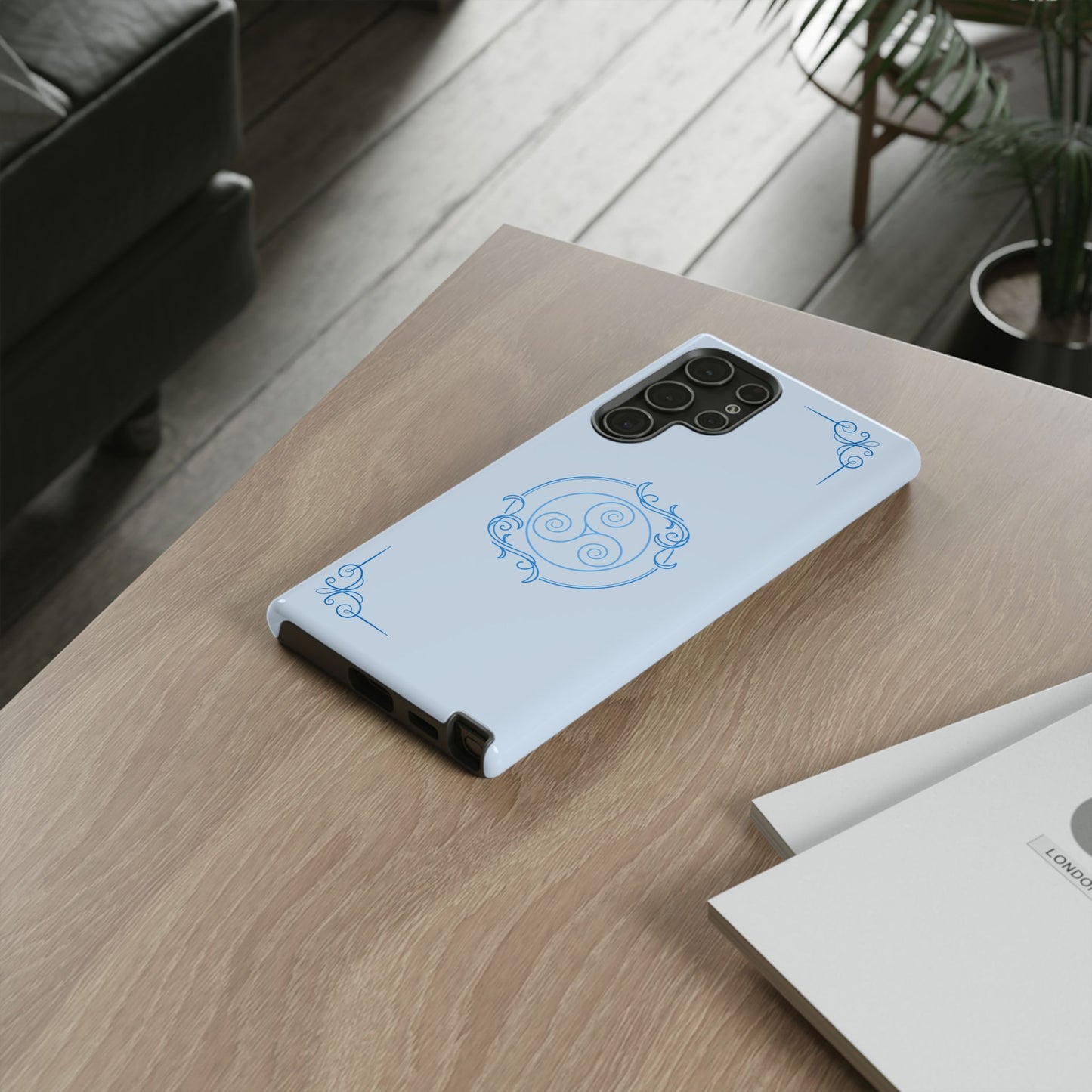 Tough Phone Case - Teal Elegance (Check for brand/model)
